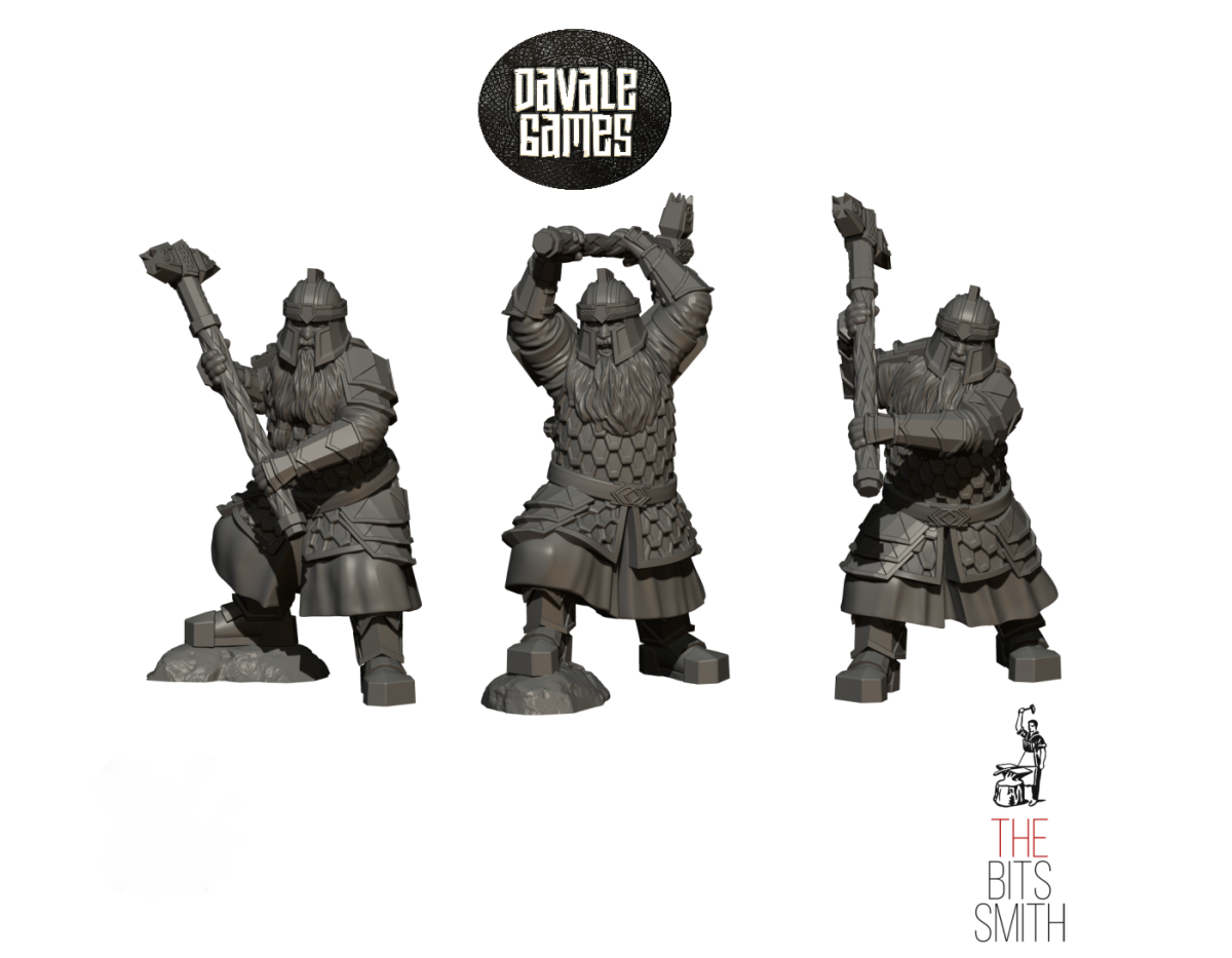 Iron Dwarves with hammer