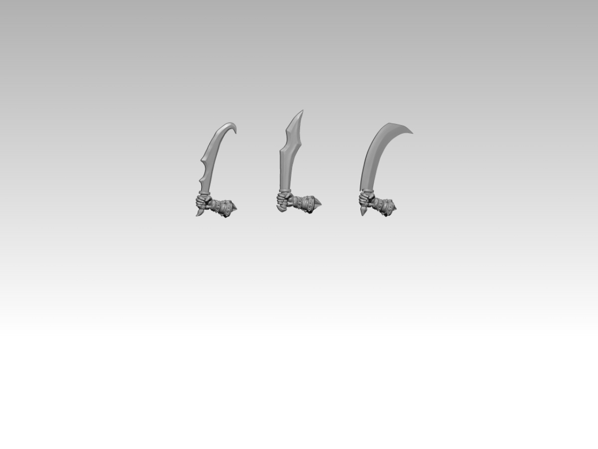 Orc swords with arm