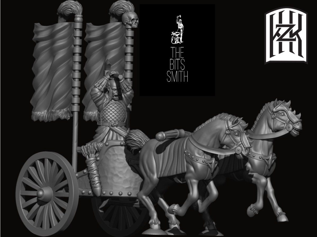Chariot Rider: Chariot with Axe Warrior 1