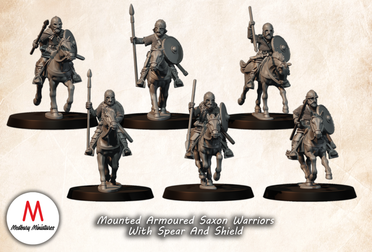 Armoured Saxon Cavalry with Spears