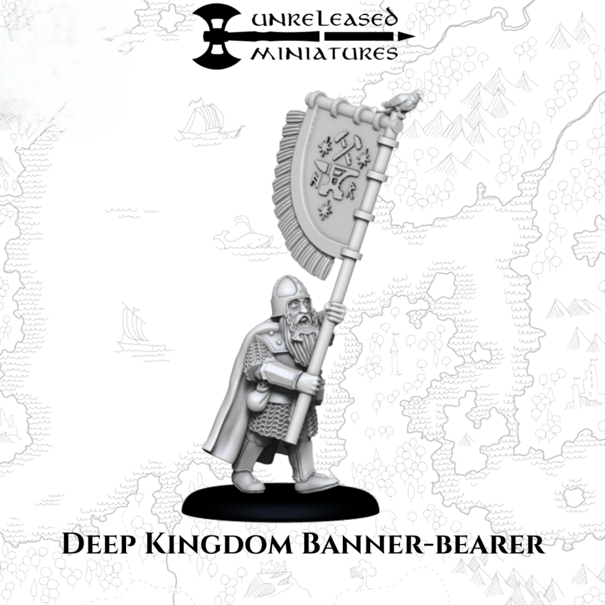 Deep Kingdom Krieger mit Banner