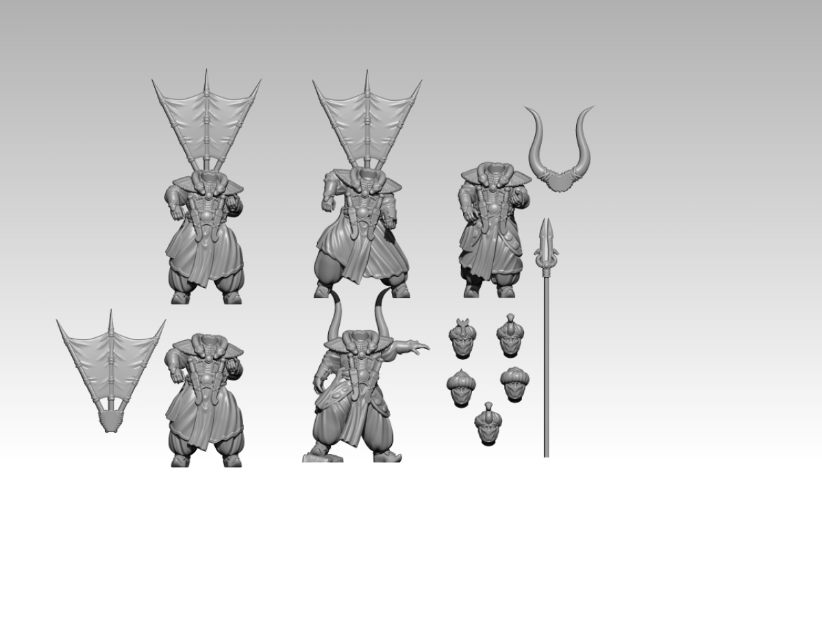 Serpent Clan warriors with spears