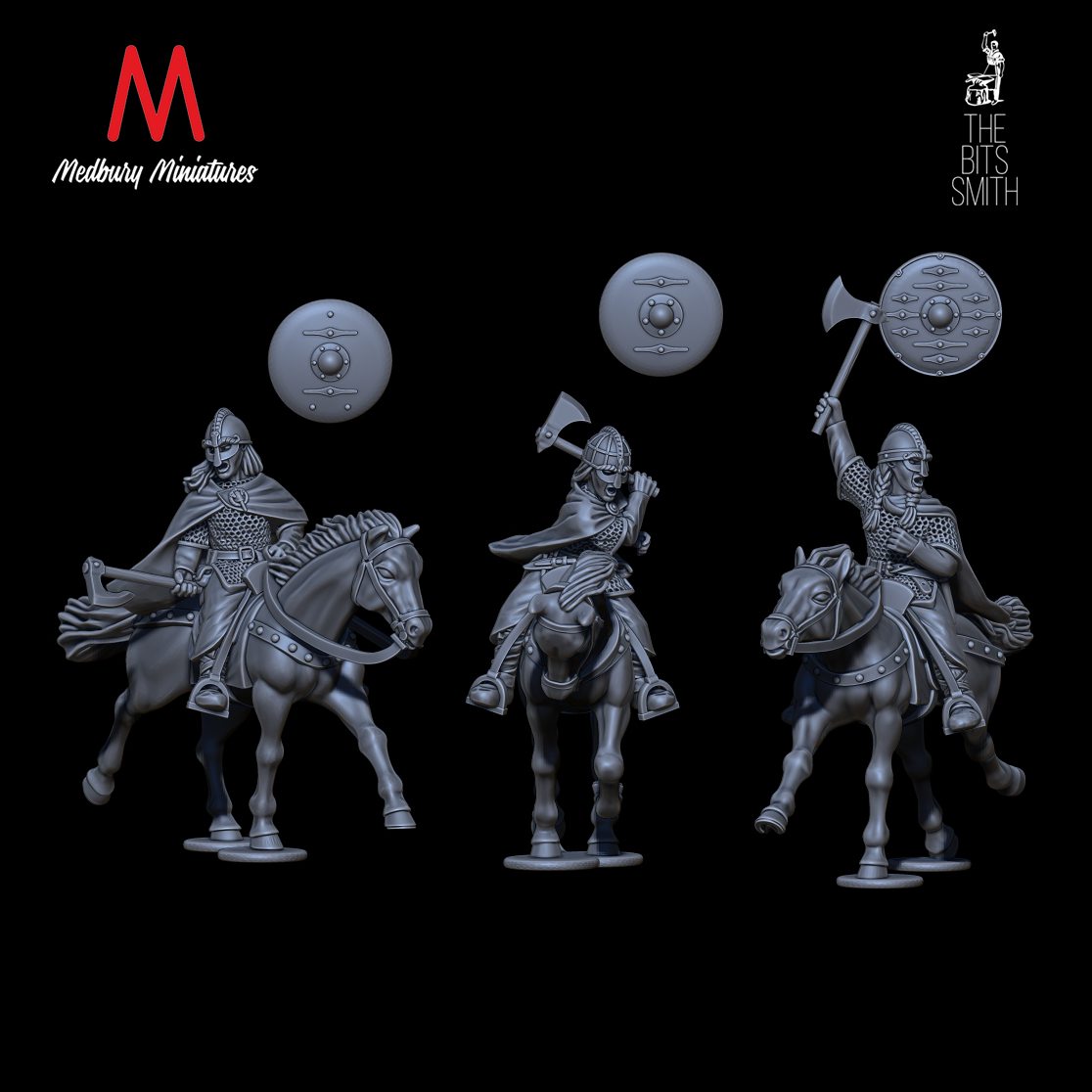 Axe and Shield Viking Miniature Fantasy by CastNPlay - We Print Miniatures