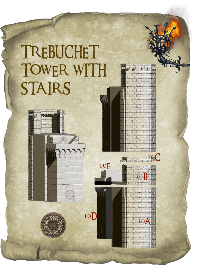 Trebuchet Tower with Stairs - Kopie