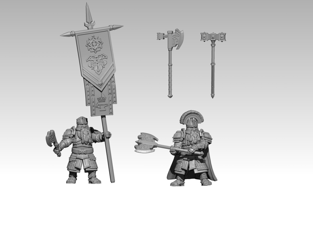 Dwarf Commanders Set2