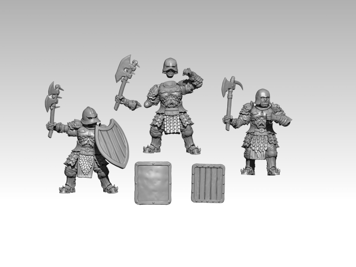 Superorc of Blackgate with Axe an Shield - Kopie