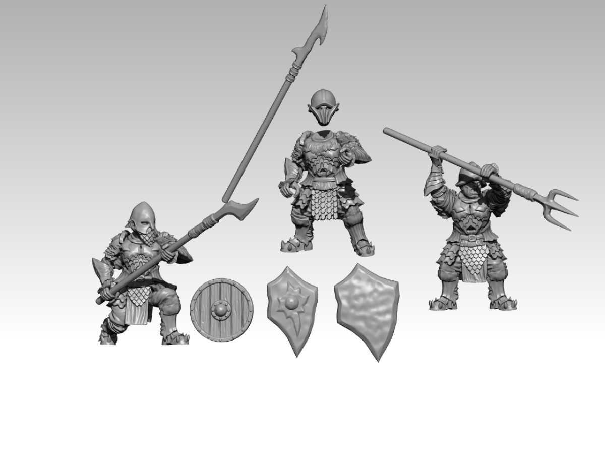 Superorc of Blackgate mit Speeren