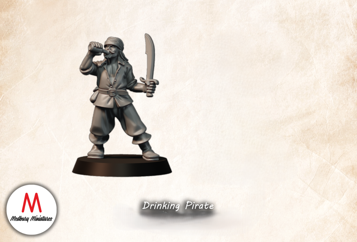 drinking Pirate with Sword