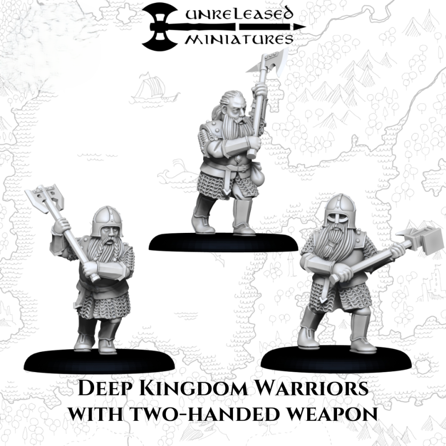 Deep Kingdom Krieger mit Zweihand Axt