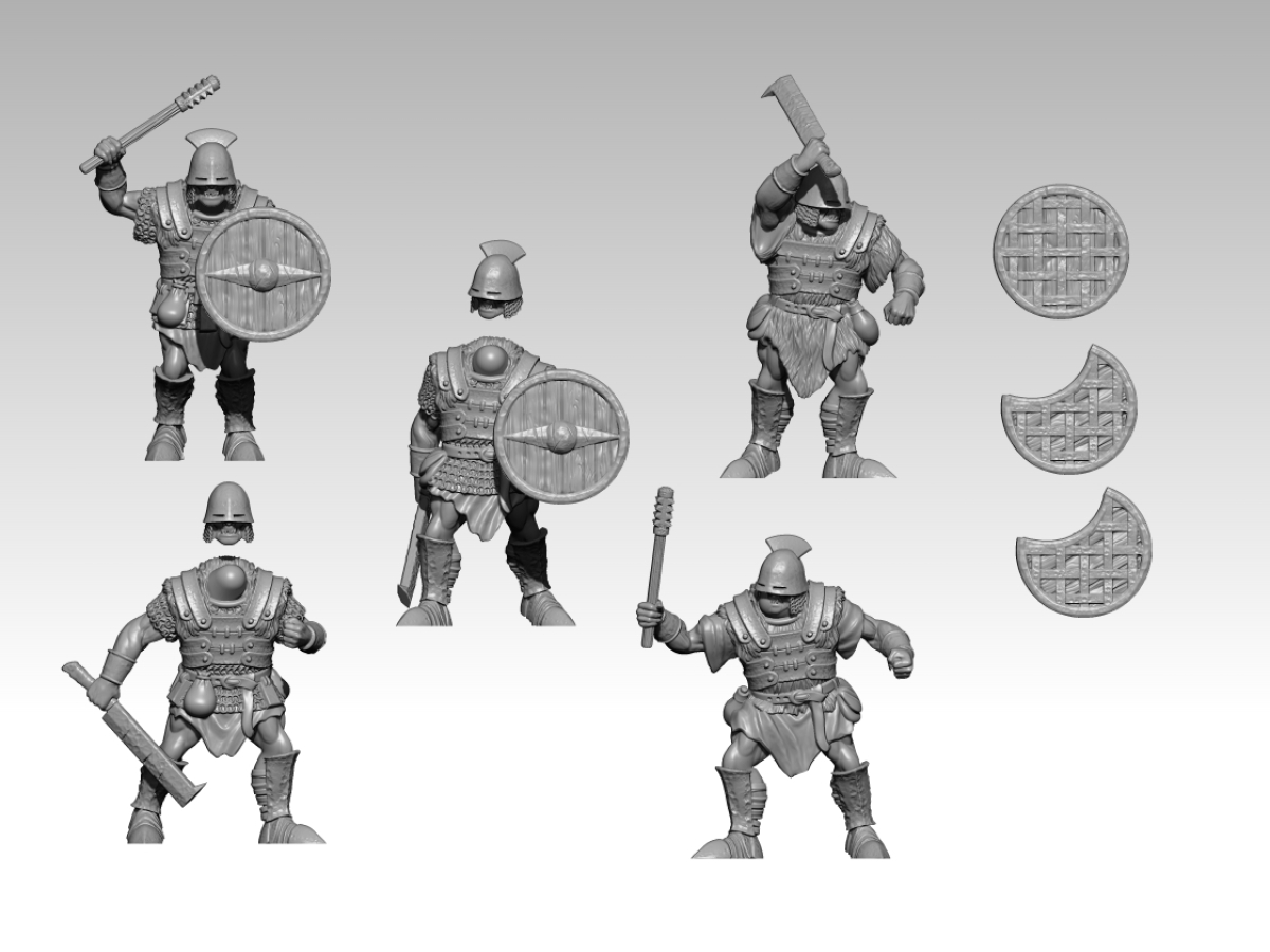 Half-Orc Warriors with Shield