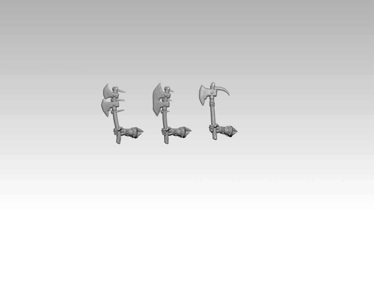 Orc axe with arm