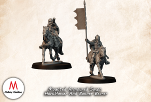 Mounted Armoured Saxon banner and Hornblower