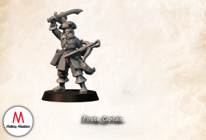 Pirate Captain with Crossbow and Sword