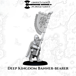 Deep Kingdom warrior with banner