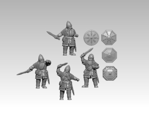 Dwarf Iron Warriors with sword and shield
